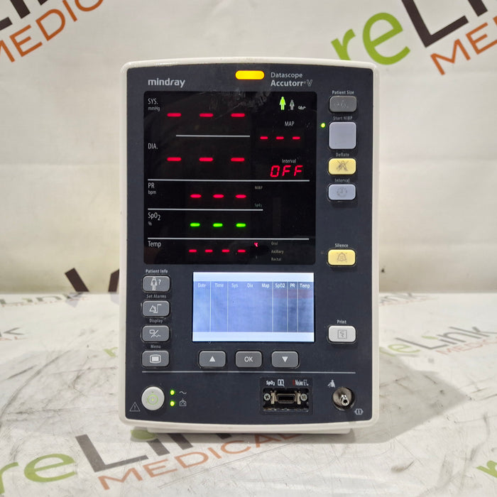 Mindray Datascope Accutorr V Vital Signs Monitor