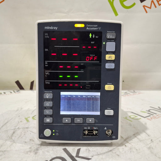 Mindray Mindray Datascope Accutorr V Vital Signs Monitor Patient Monitors reLink Medical