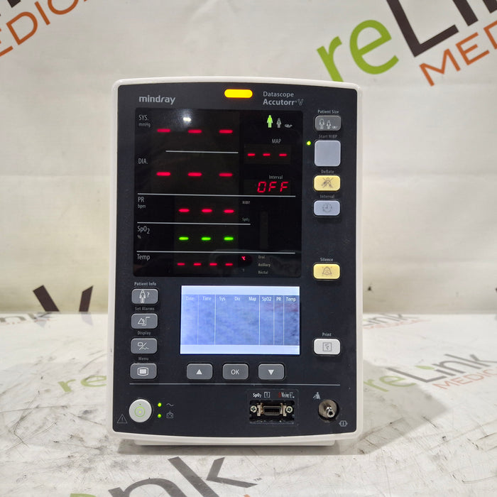 Mindray Mindray Datascope Accutorr V Vital Signs Monitor Patient Monitors reLink Medical