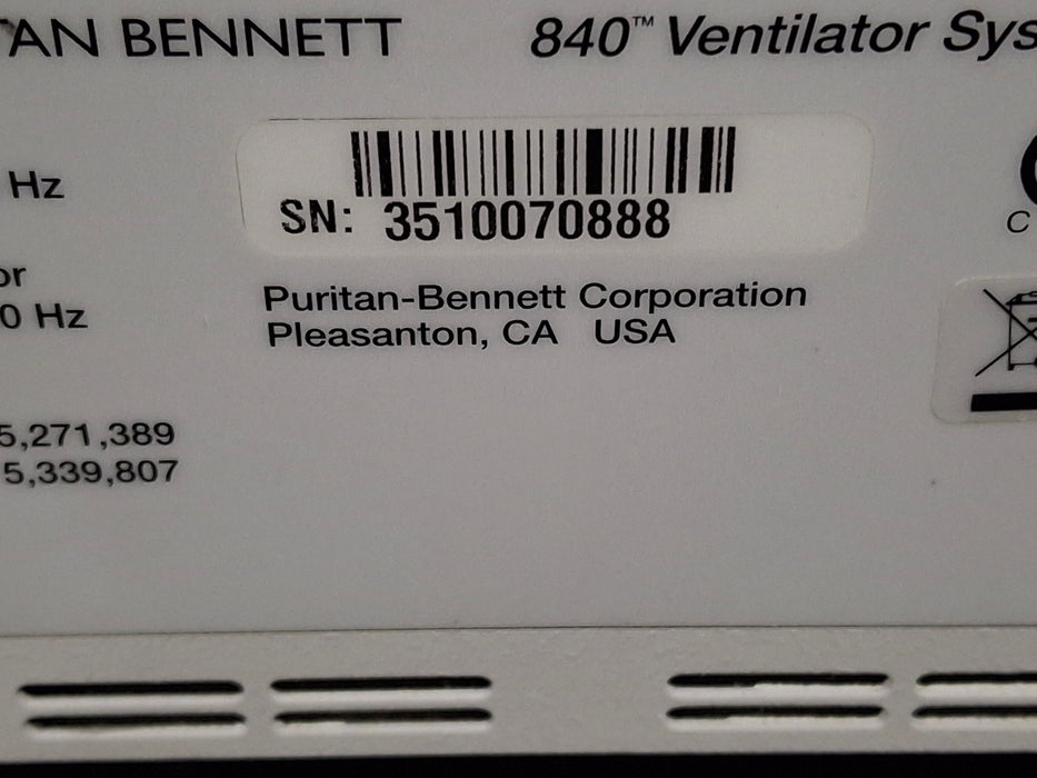 Puritan Bennett Puritan Bennett 840 Ventilator Respiratory reLink Medical