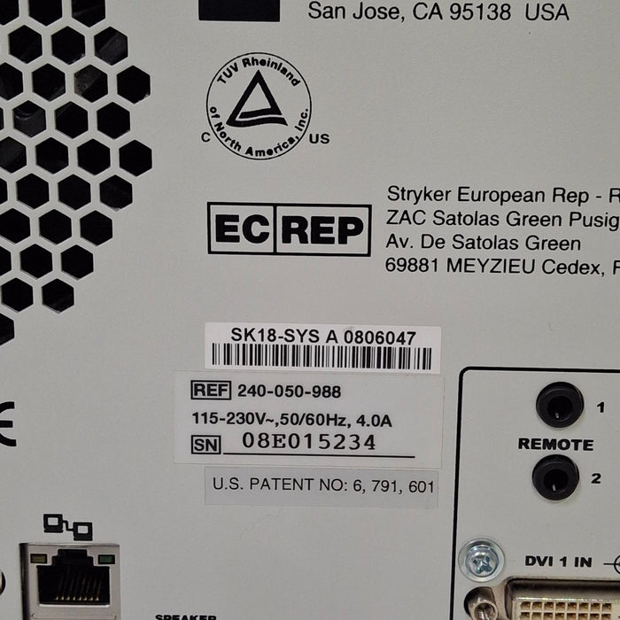 Stryker 240-050-988 SDC Ultra HD Information System