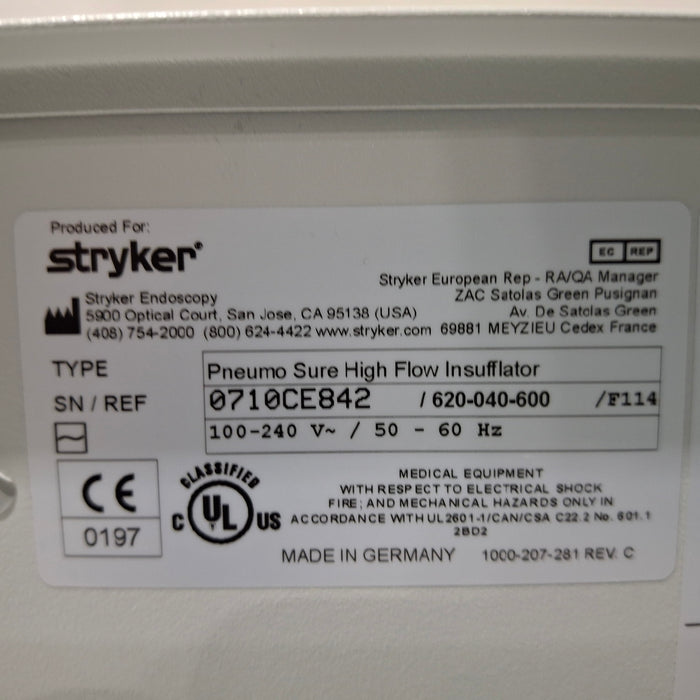Stryker Stryker 45L Pneumo Sure XL Insufflator Rigid Endoscopy reLink Medical
