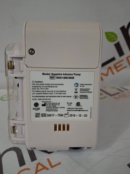 QCore Medical QCore Medical Sapphire Multi-Therapy Infusion Pump Infusion Pump reLink Medical