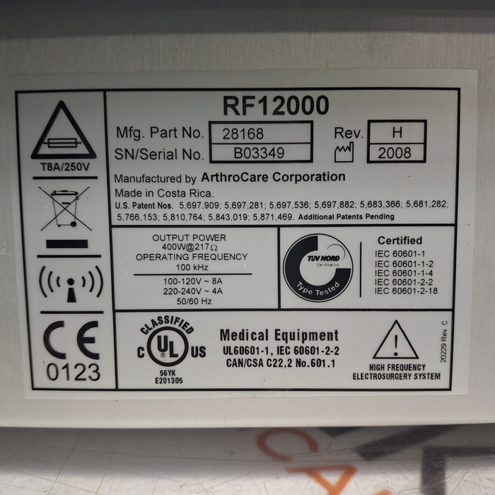 ArthroCare Corporation ArthroCare Corporation Quantum 2 Electrosurgical Unit Electrosurgical Units reLink Medical