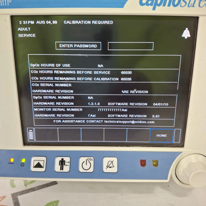 Oridion Capnostream 20 Capnography Monitor