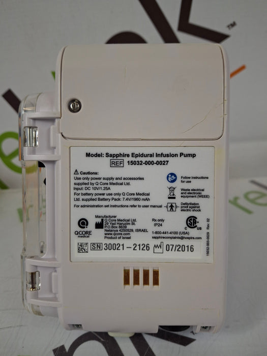 QCore Medical QCore Medical Sapphire Epidural Infusion Pump Infusion Pump reLink Medical