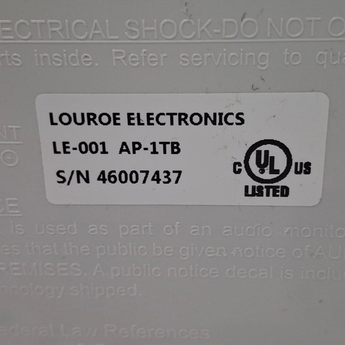 Louroe Electronics Louroe Electronics AP-1TB Audio Monitoring System Audiology reLink Online
