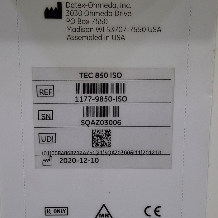 Datex-Ohmeda Datex-Ohmeda Tec 850 Isoflurane Vaporizer Anesthesia reLink Medical
