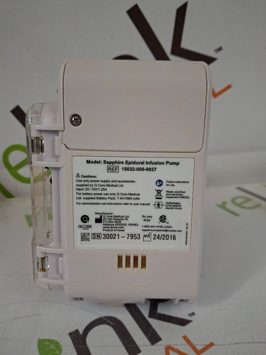 QCore Medical QCore Medical Sapphire Epidural Infusion Pump Infusion Pump reLink Medical