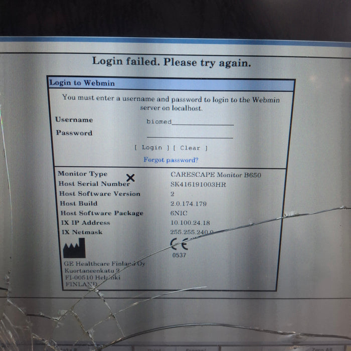 GE Healthcare GE Healthcare Carescape B650 Neonatal Care Patient Monitor Patient Monitors reLink Medical