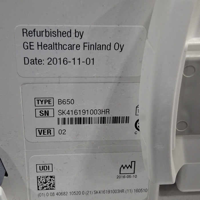 GE Healthcare GE Healthcare Carescape B650 Neonatal Care Patient Monitor Patient Monitors reLink Medical