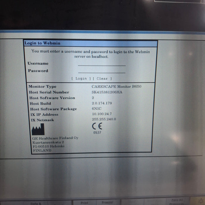GE Healthcare GE Healthcare Carescape B650 Neonatal Care Patient Monitor Patient Monitors reLink Medical