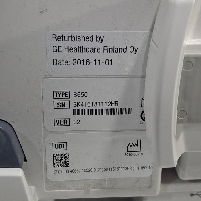 GE Healthcare GE Healthcare Carescape B650 Neonatal Care Patient Monitor Patient Monitors reLink Medical