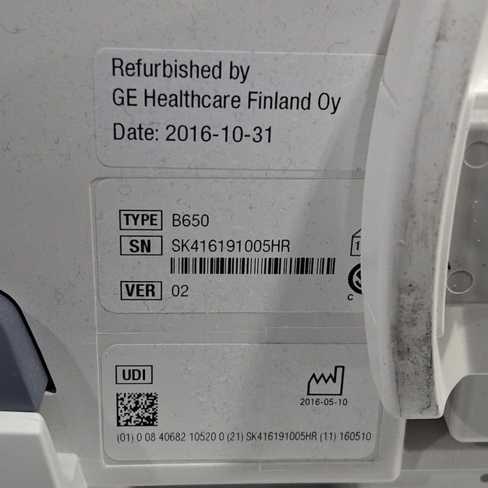 GE Healthcare GE Healthcare Carescape B650 Neonatal Care Patient Monitor Patient Monitors reLink Medical