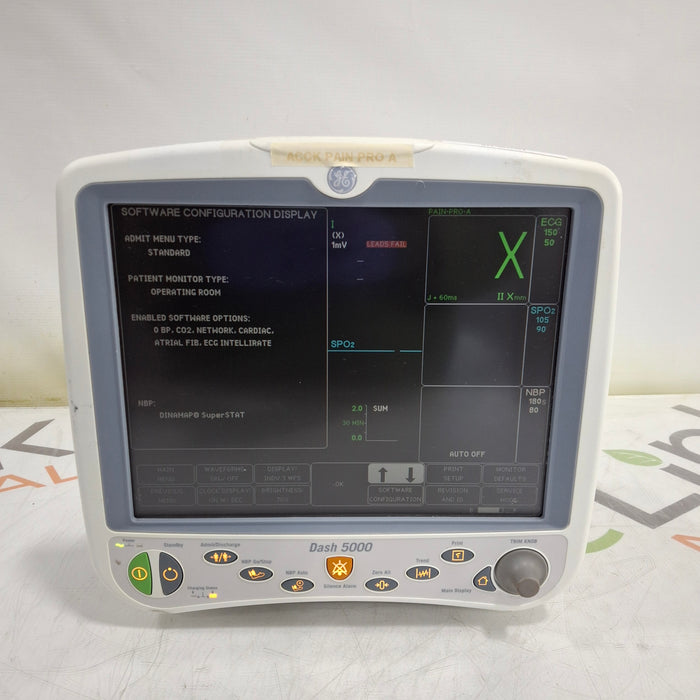GE Healthcare GE Healthcare Dash 5000 - Masimo SpO2 Patient Monitor Patient Monitors reLink Medical