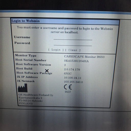 GE Healthcare GE Healthcare Carescape B650 Neonatal Care Patient Monitor Patient Monitors reLink Medical