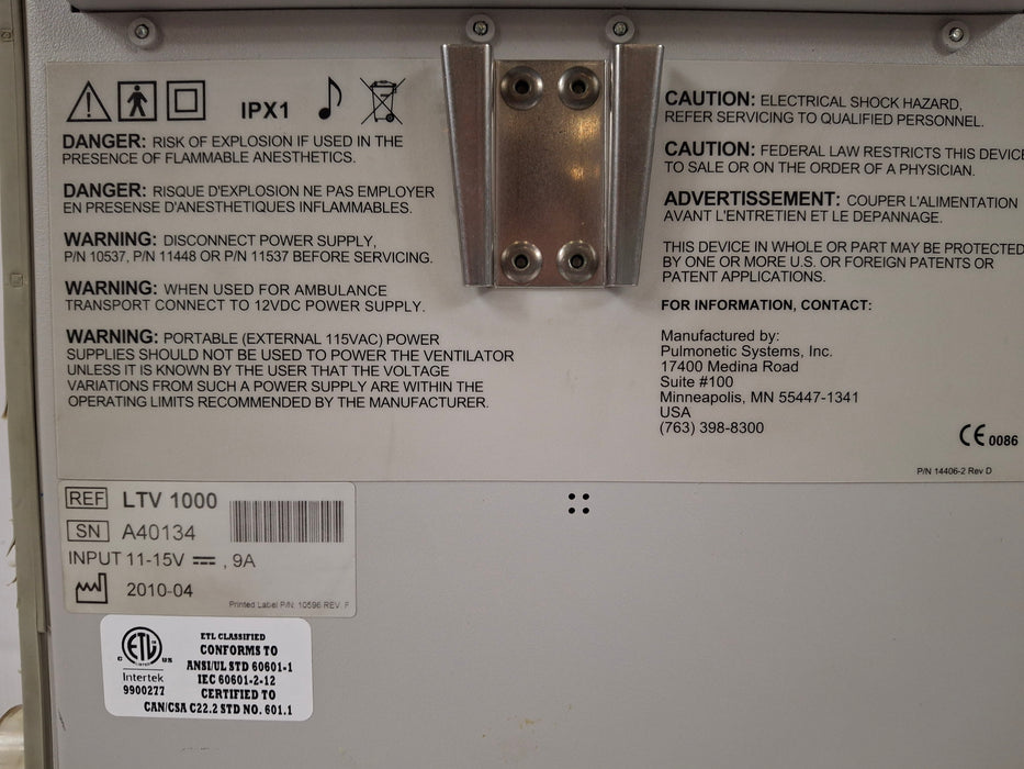 CareFusion CareFusion LTV 1000 Ventilator Respiratory reLink Medical