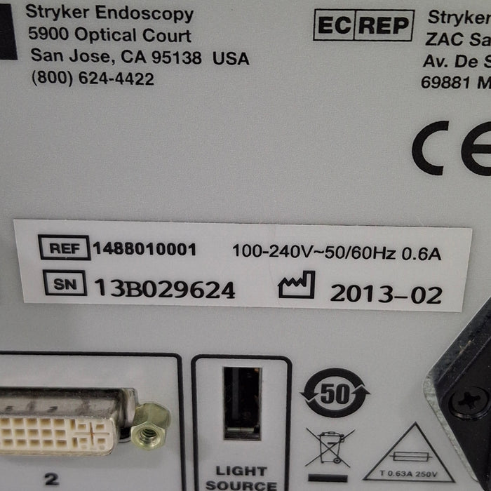 Stryker Stryker 1488HD Camera Control Unit Rigid Endoscopy reLink Medical