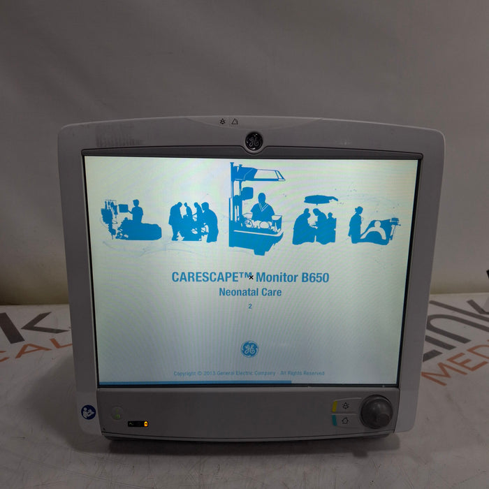 GE Healthcare Carescape B650 Neonatal Care Patient Monitor