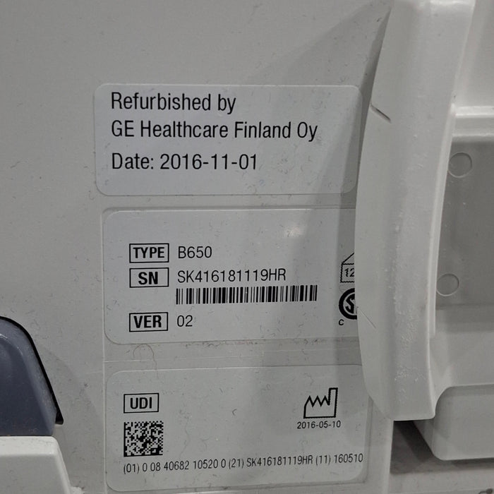 GE Healthcare GE Healthcare Carescape B650 Neonatal Care Patient Monitor Patient Monitors reLink Medical