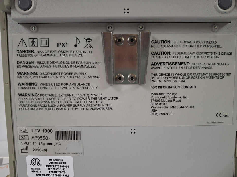 CareFusion CareFusion LTV 1000 Ventilator Respiratory reLink Medical