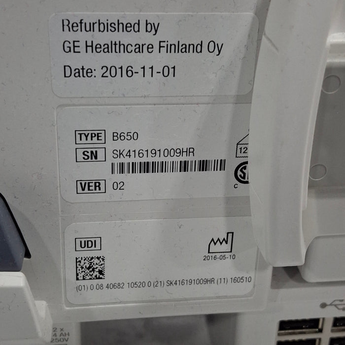 GE Healthcare GE Healthcare Carescape B650 Neonatal Care Patient Monitor Patient Monitors reLink Medical