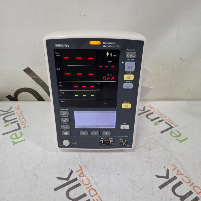 Mindray Mindray Datascope Accutorr V Vital Signs Monitor Patient Monitors reLink Medical