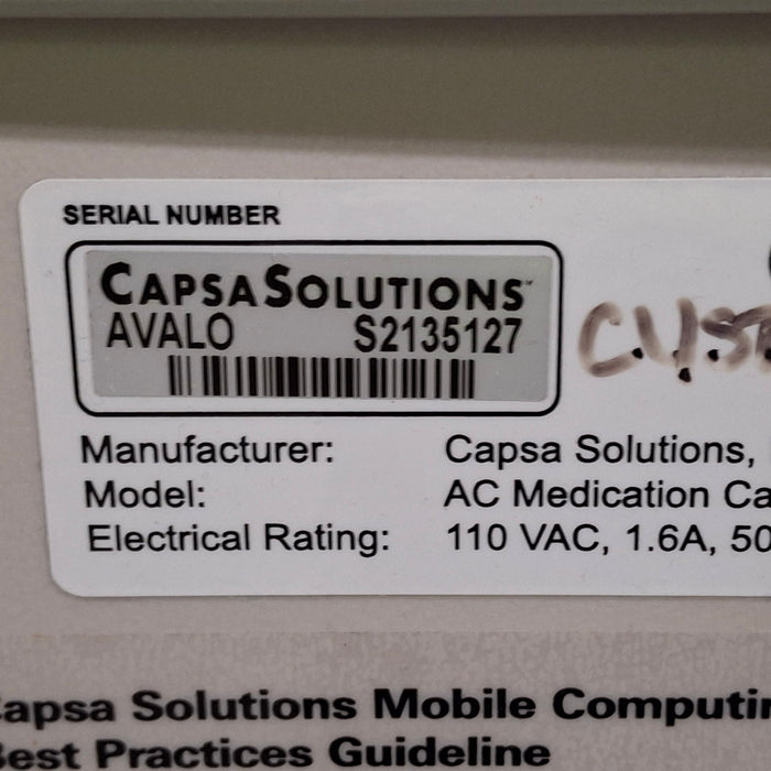 Capsa Solutions Capsa Solutions Avalo Medication Cart Medical Furniture reLink Online