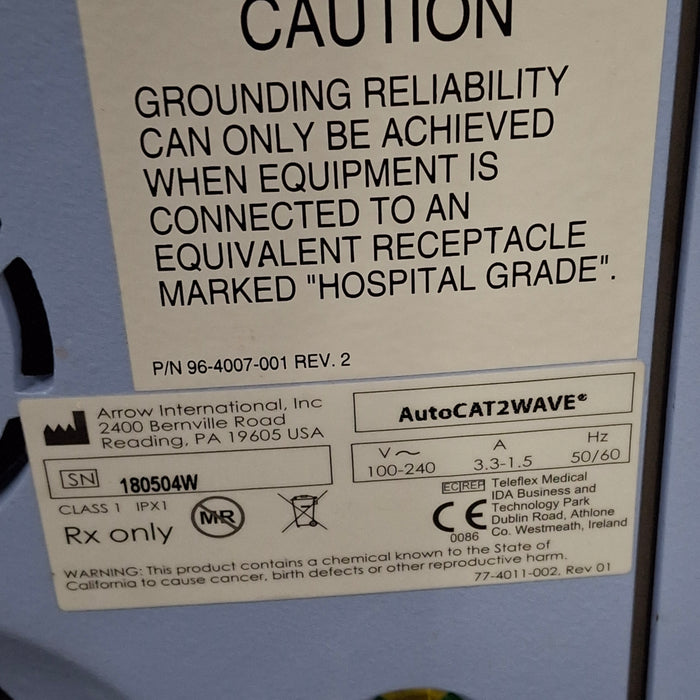 Arrow International Arrow International AutoCat2 Wave IABP Intra-Aortic Ballon Pump Perfusion reLink Medical
