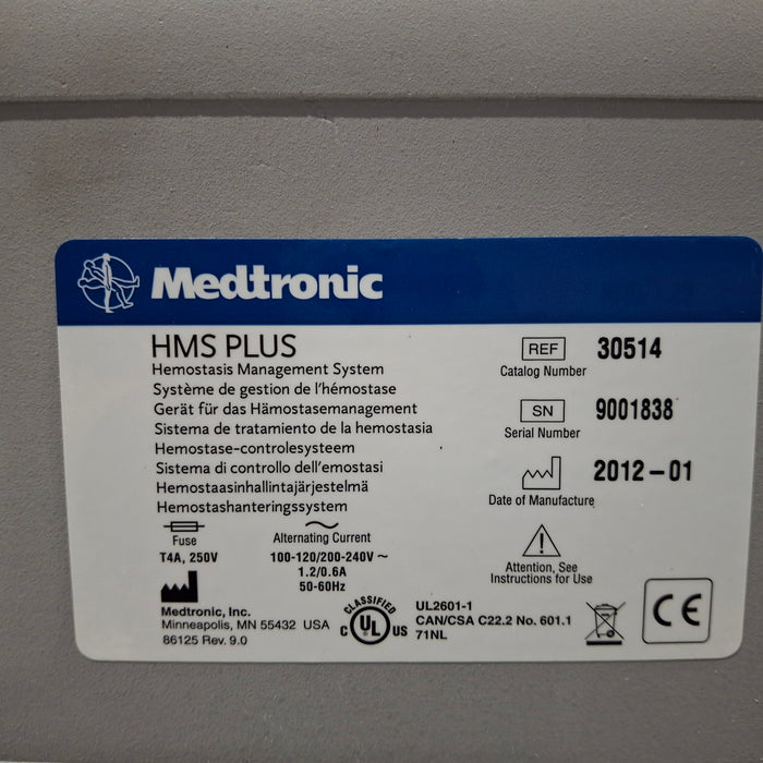 Medtronic Medtronic Hepcon HMS Plus Coagulation Analyzer Clinical Lab reLink Medical