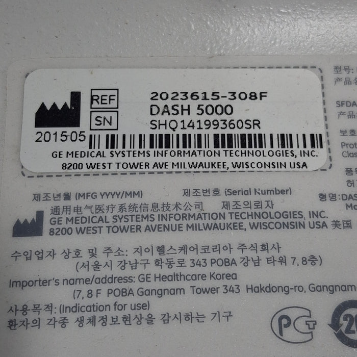 GE Healthcare GE Healthcare Dash 5000 - GE/Nellcor SpO2 Patient Monitor Patient Monitors reLink Medical