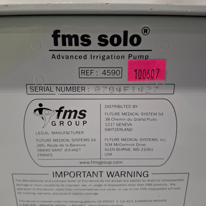 FMS Group FMS Group Solo Advanced 4590 Irrigation Pump Surgical Equipment reLink Medical