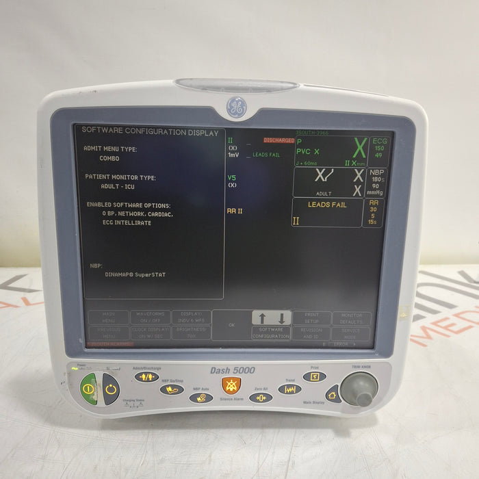 GE Healthcare GE Healthcare Dash 5000 - GE/Nellcor SpO2 Patient Monitor Patient Monitors reLink Medical