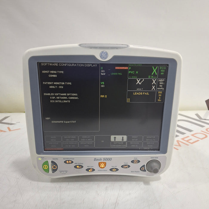 GE Healthcare GE Healthcare Dash 5000 - GE/Nellcor SpO2 Patient Monitor Patient Monitors reLink Medical