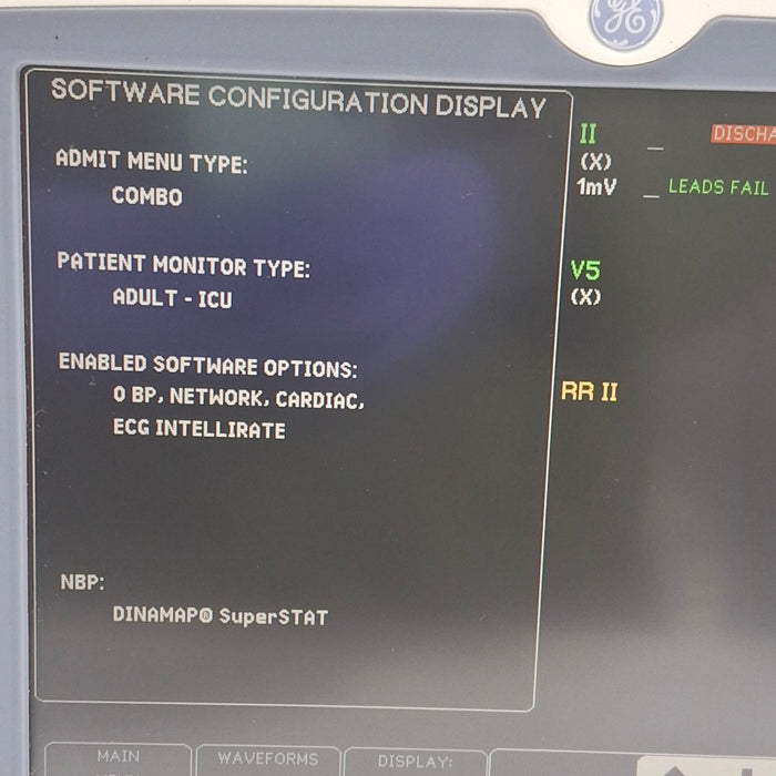 GE Healthcare GE Healthcare Dash 5000 - GE/Nellcor SpO2 Patient Monitor Patient Monitors reLink Medical
