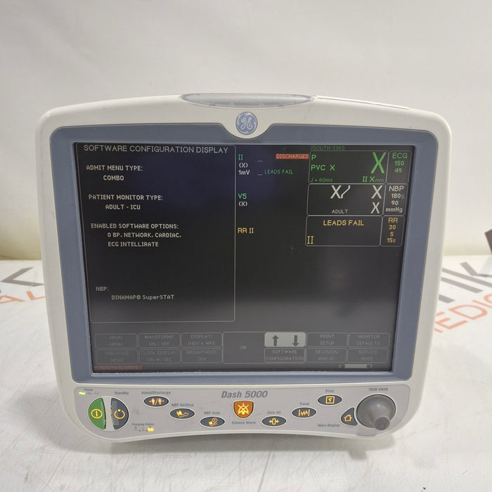GE Healthcare GE Healthcare Dash 5000 - GE/Nellcor SpO2 Patient Monitor Patient Monitors reLink Medical