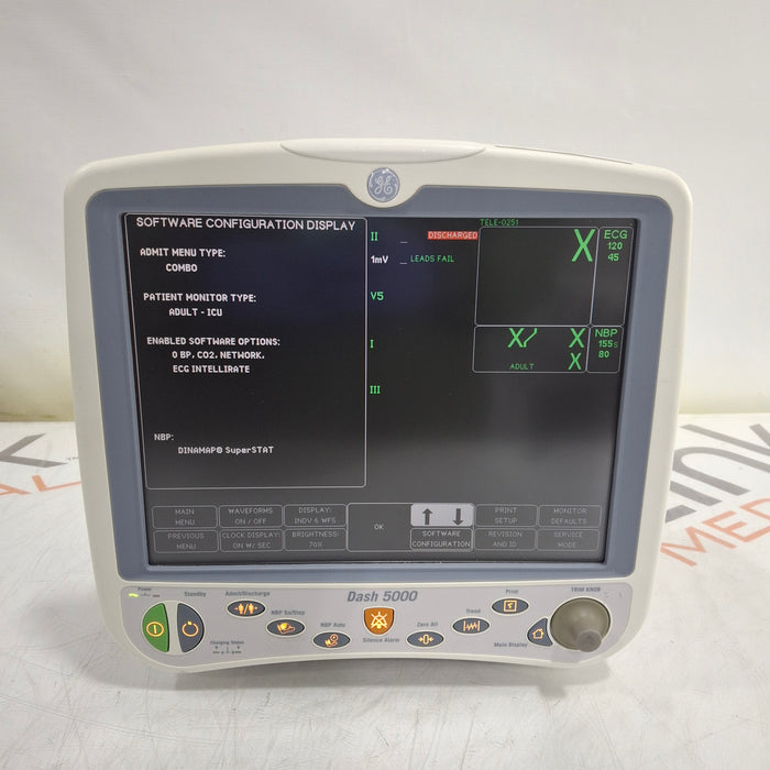 GE Healthcare GE Healthcare Dash 5000 - GE/Nellcor SpO2 Patient Monitor Patient Monitors reLink Medical