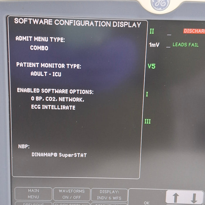 GE Healthcare GE Healthcare Dash 5000 - GE/Nellcor SpO2 Patient Monitor Patient Monitors reLink Medical