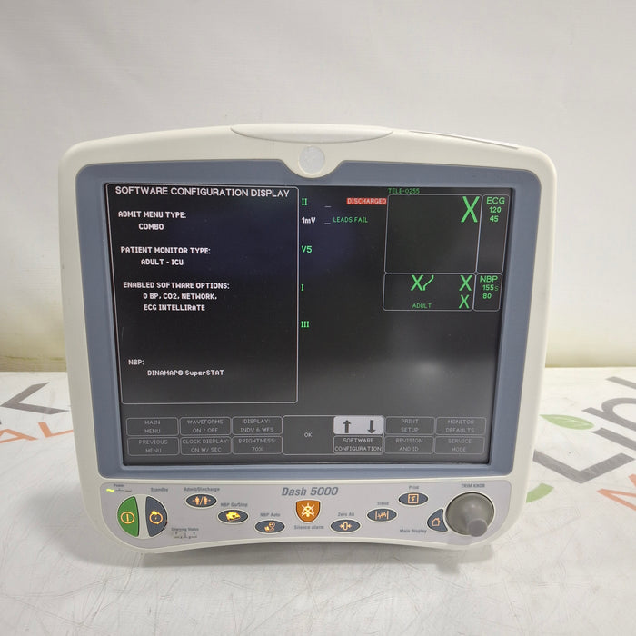 GE Healthcare GE Healthcare Dash 5000 - GE/Nellcor SpO2 Patient Monitor Patient Monitors reLink Medical