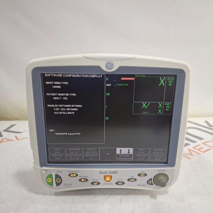 GE Healthcare GE Healthcare Dash 5000 - GE/Nellcor SpO2 Patient Monitor Patient Monitors reLink Medical
