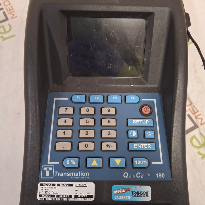 Transmation Transmation QuikCal 190 Multifunction Calibrator Test Equipment reLink Medical