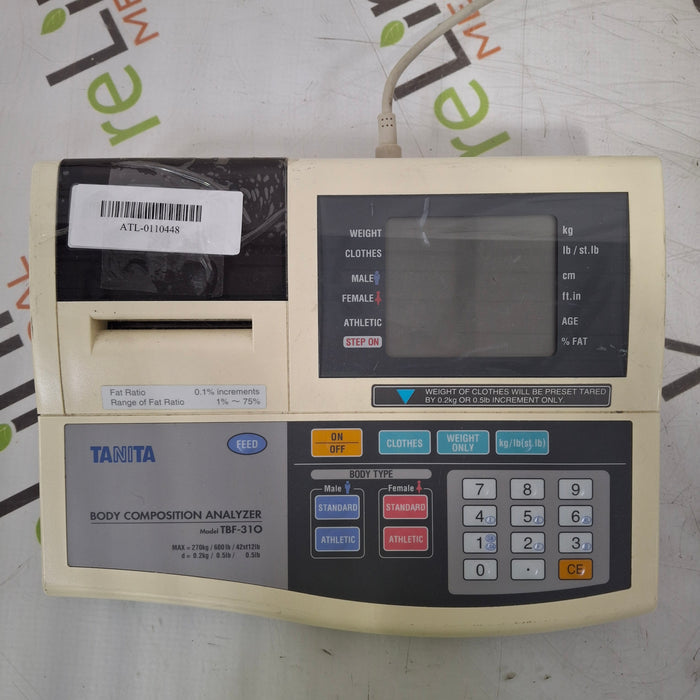 Tanita Tanita TBF-310 Professional Body Composition Analyzer Diagnostic Exam Equipment reLink Medical