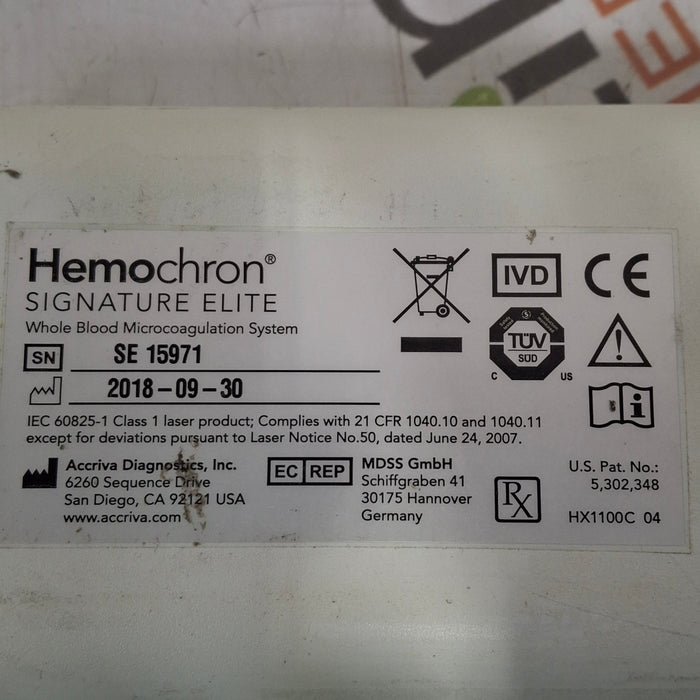 ITC Medical ITC Medical Hemochron Signature Elite rapid whole blood testing Research Lab reLink Medical