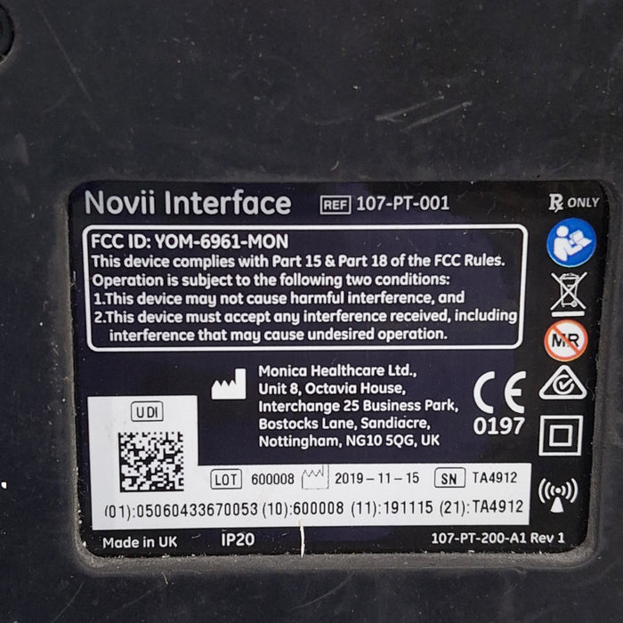 Monica Healthcare Limited Monica Healthcare Limited 107-PT-001 Fetal Monitor Patient Monitors reLink Medical