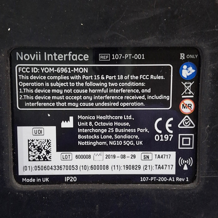 Monica Healthcare Limited Monica Healthcare Limited 107-PT-001 Fetal Monitor Patient Monitors reLink Medical