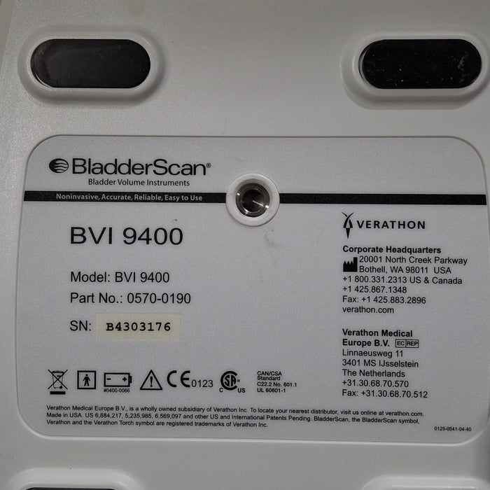 Verathon Medical, Inc Verathon Medical, Inc BVI 9400 Bladderscan Surgical Equipment reLink Medical