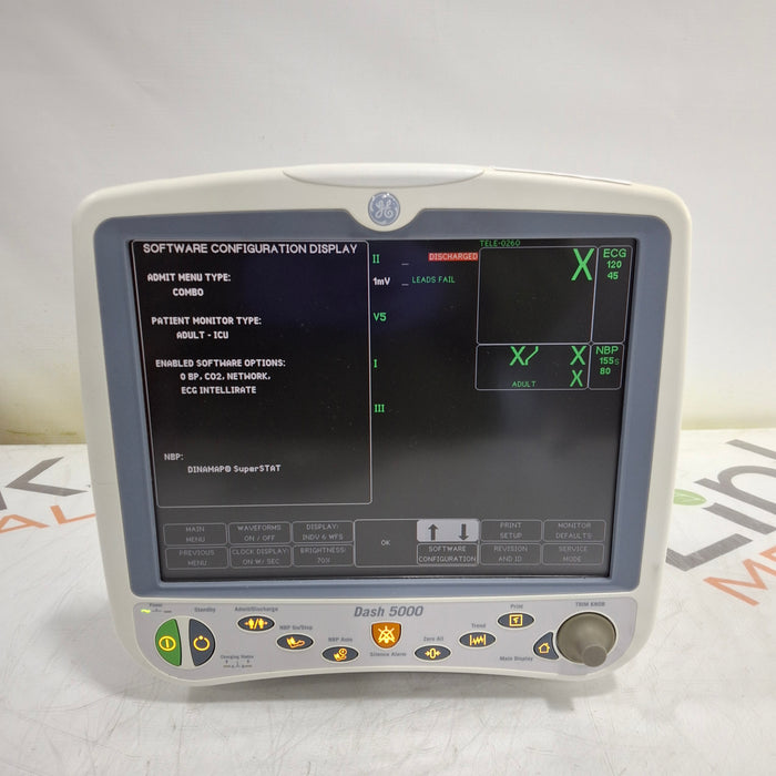 GE Healthcare Dash 5000 - GE/Nellcor SpO2 Patient Monitor