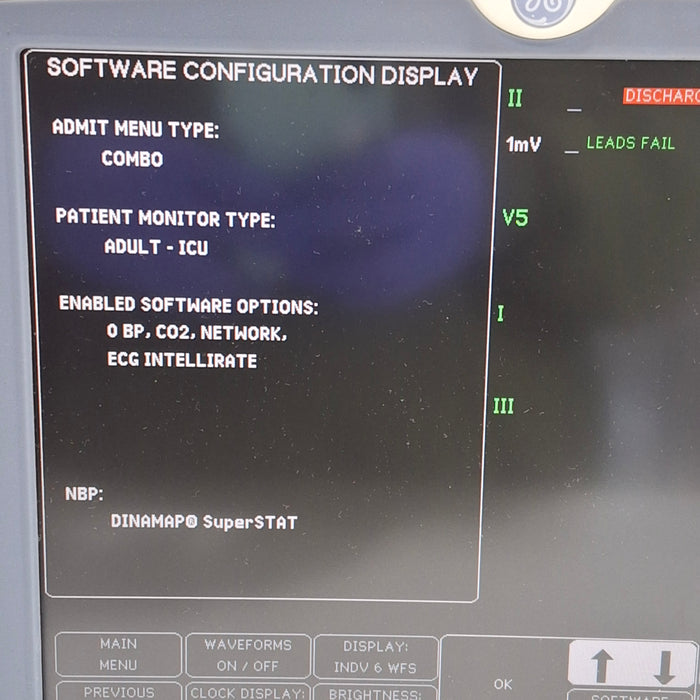 GE Healthcare Dash 5000 - GE/Nellcor SpO2 Patient Monitor