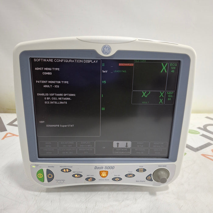 GE Healthcare GE Healthcare Dash 5000 - GE/Nellcor SpO2 Patient Monitor Patient Monitors reLink Medical