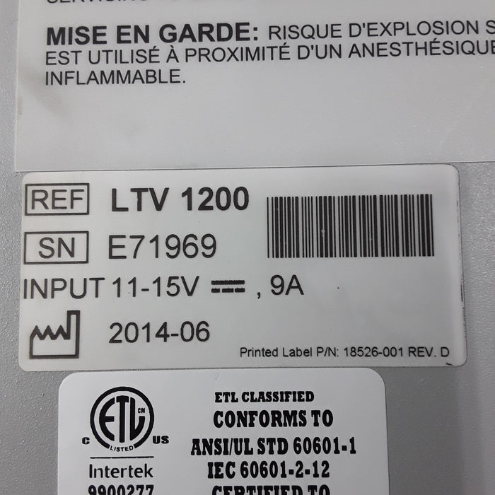 CareFusion CareFusion LTV 1200 Ventilator Respiratory reLink Medical